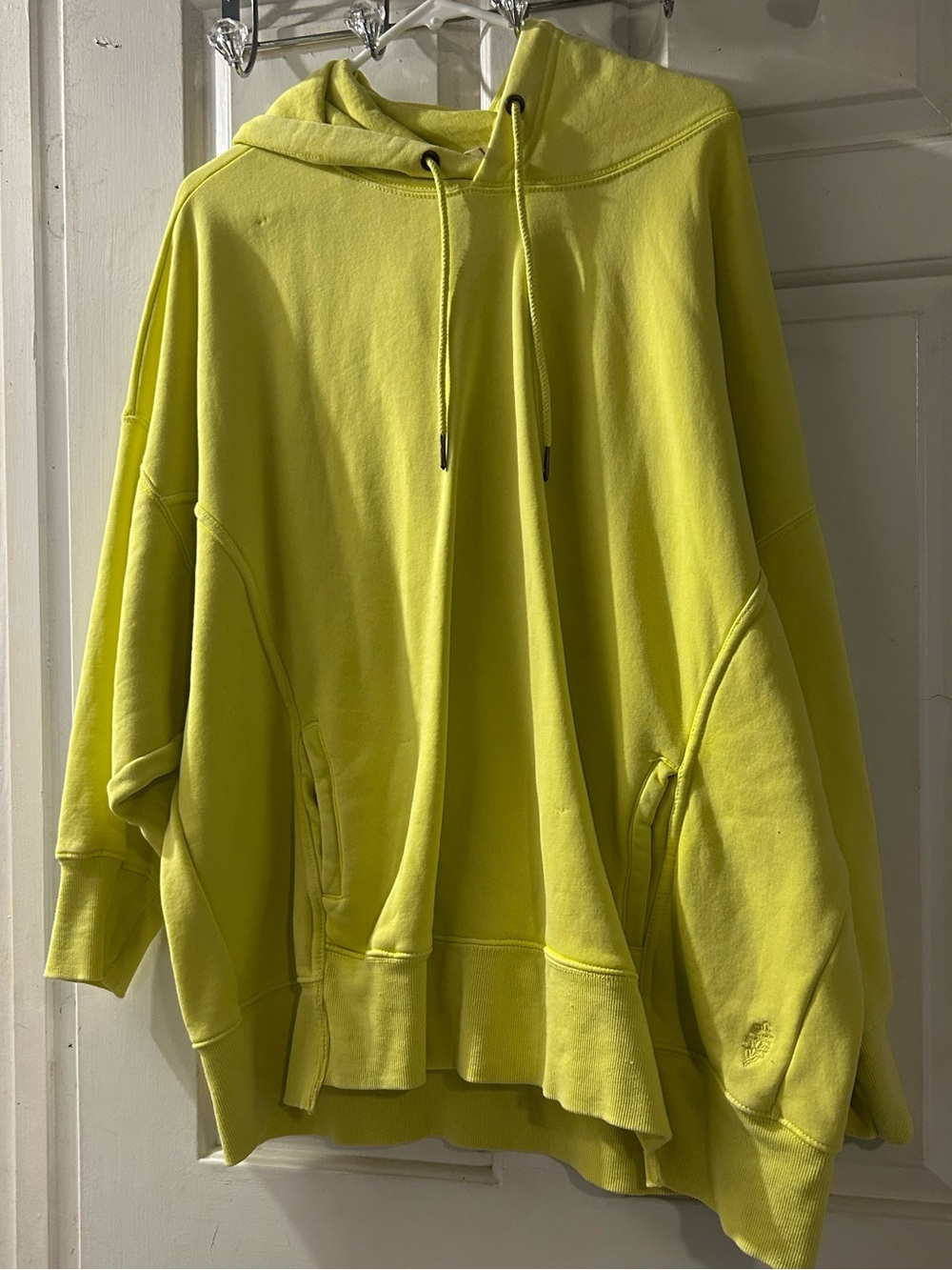 Free People Neon Lime Oversized Hoodie
